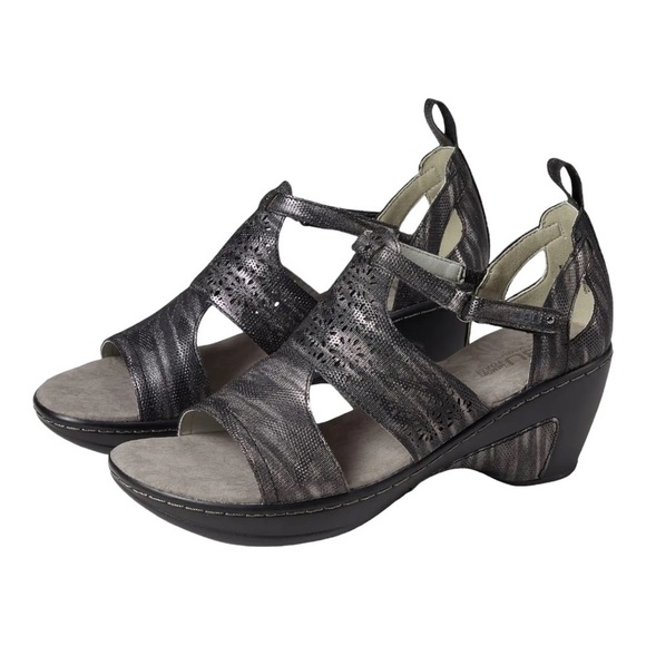 JBU by Jambu Bonita Black Shimmer sandals - Picture 1 of 13
